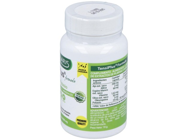 Tensiplus (Ajo+Espino Blanco) 500Mg. 30Cap