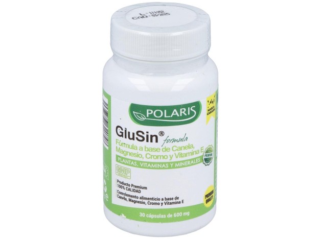 Glusin (Canela + Magnesio) 600Mg. 30Cap.