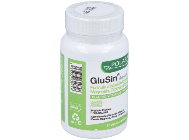 Glusin (Canela + Magnesio) 600Mg. 30Cap.