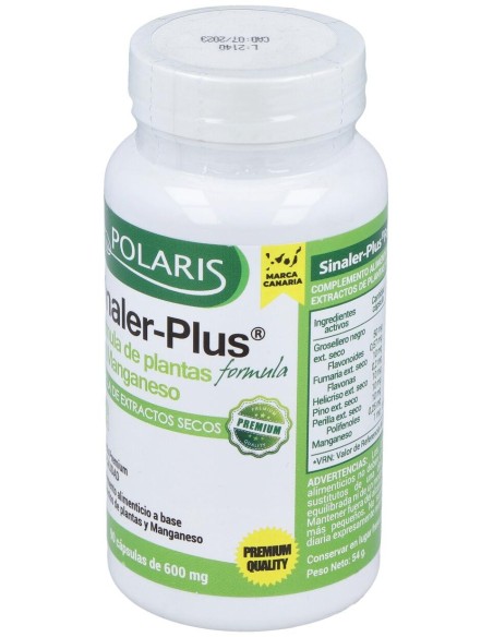 Sinaler Plus 600Mg. 90Cap.