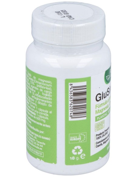 Glusin (Canela + Magnesio) 600Mg. 30Cap.