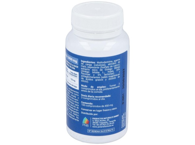 Polaris Ginkgo Biloba 2000Mg 100Comp