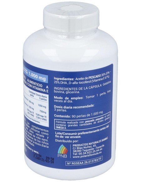 Polaris Omega 3 Tg 1000Mg 90 Perlas