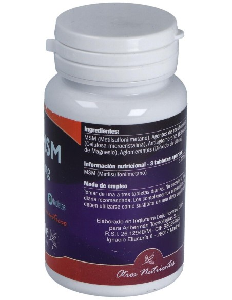 Opt Msm 1000Mg. 60Comp.