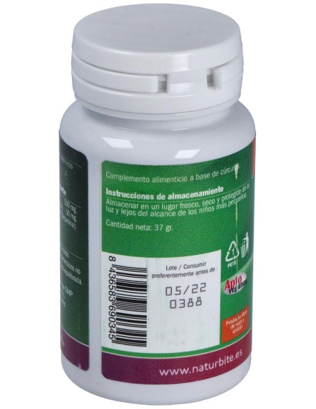 Naturbite Turmeric Curcuma 500Mg 60Caps