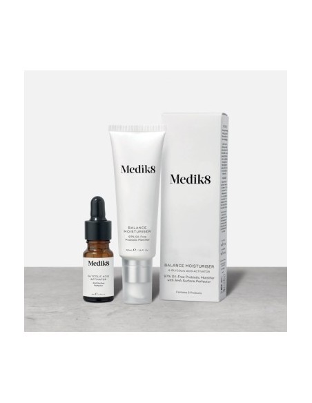 Medik8 Balance Moisturiser 50 ml & Glycolic Acid Activator 10 ml