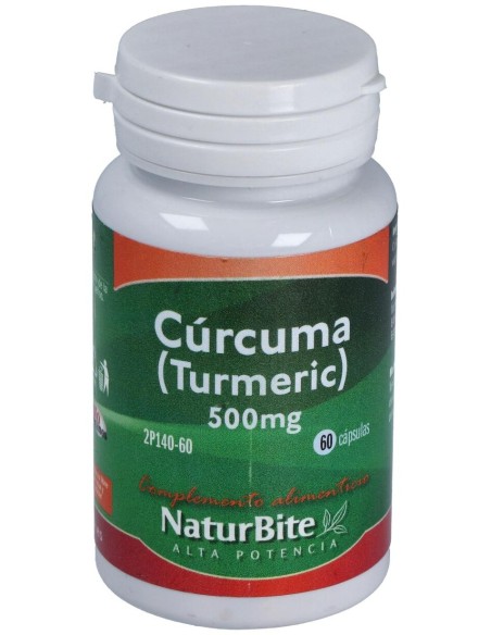Naturbite Turmeric Curcuma 500Mg 60Caps