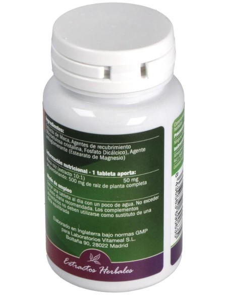 Naturbite Maca Negra Andina 500Mg 60Tabs