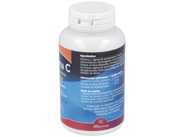 Vitamina C 1500Mg. Con Rosa Mosqueta Lib.S 90Comp.