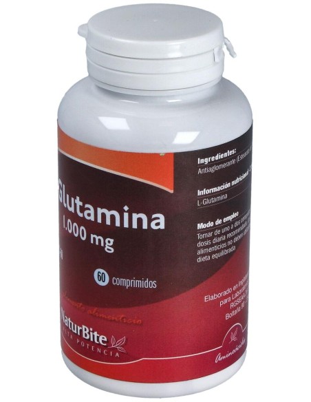 Naturbite L-Glutamina 1000Mg 60Tab