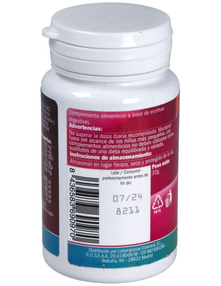 Naturbite Enzimas Digestivas 60Comp