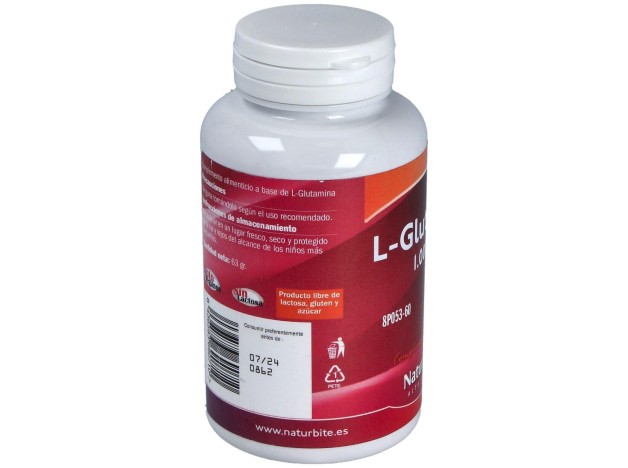 Naturbite L-Glutamina 1000Mg 60Tab