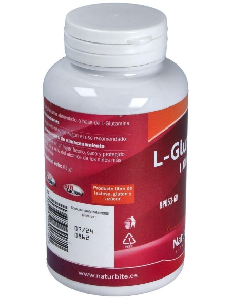 Naturbite L-Glutamina 1000Mg 60Tab
