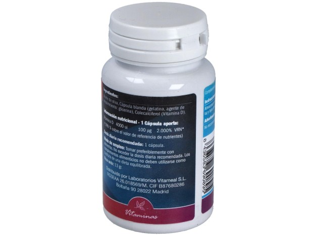 Naturbite Vitamina D3 4000 Ui 60Caps