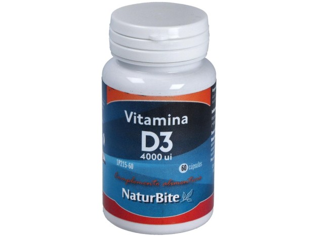 Naturbite Vitamina D3 4000 Ui 60Caps