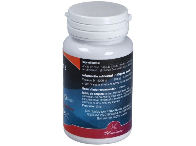 Naturbite Vitamina D3 4000 Ui 60Caps