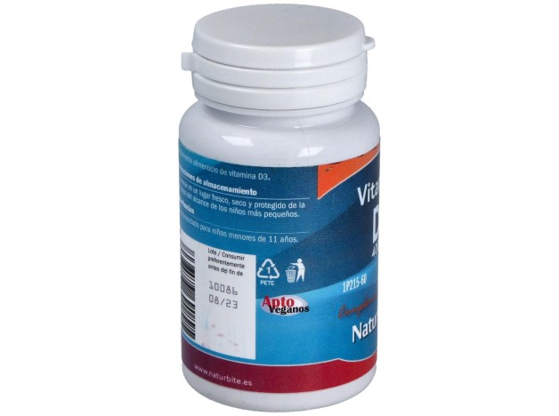 Naturbite Vitamina D3 4000 Ui 60Caps