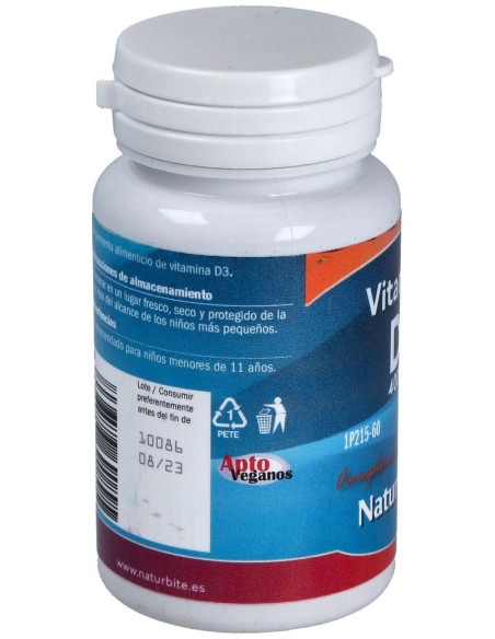 Naturbite Vitamina D3 4000 Ui 60Caps