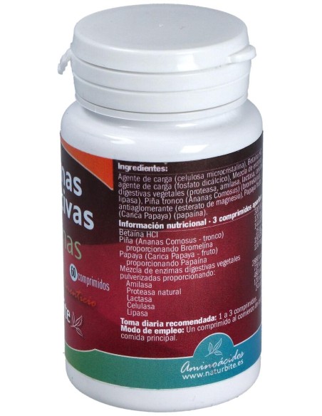 Naturbite Enzimas Digestivas 60Comp