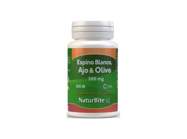 Naturbite Espino Blanco + Ajo + Olivo 500Mg 100...