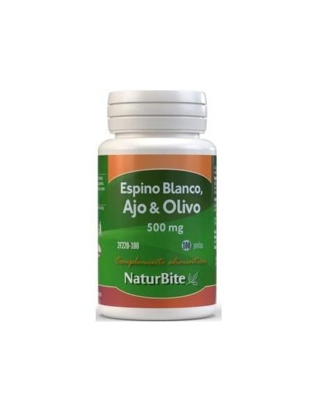 Naturbite Espino Blanco + Ajo + Olivo 500Mg 100 Perlas