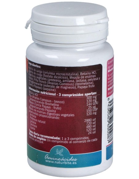 Naturbite Enzimas Digestivas 120Comp