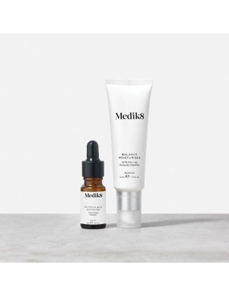 Medik8 Balance Moisturiser 50 ml & Glycolic Acid Activator 10 ml