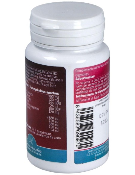 Naturbite Enzimas Digestivas 60Comp