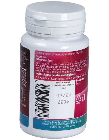Naturbite Enzimas Digestivas 120Comp