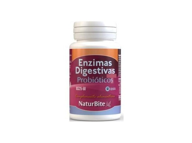 Naturbite Enzimas Digestivas + Probioticos 60Caps