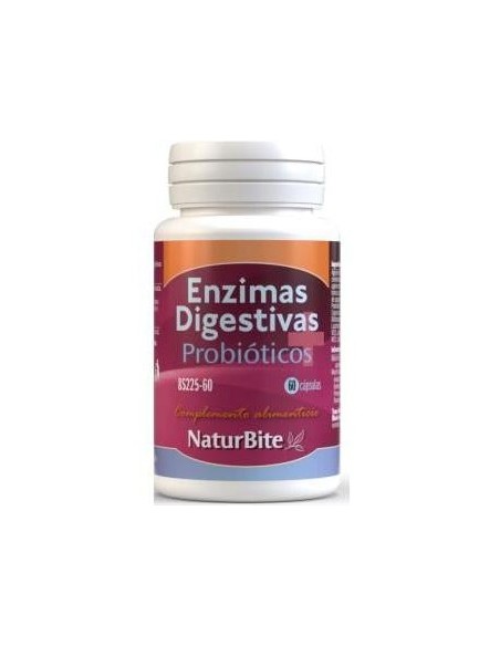 Naturbite Enzimas Digestivas + Probioticos 60Caps