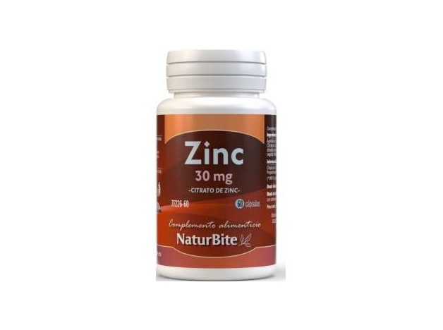 Naturbite Zinc Citrato 30Mg 60Caps