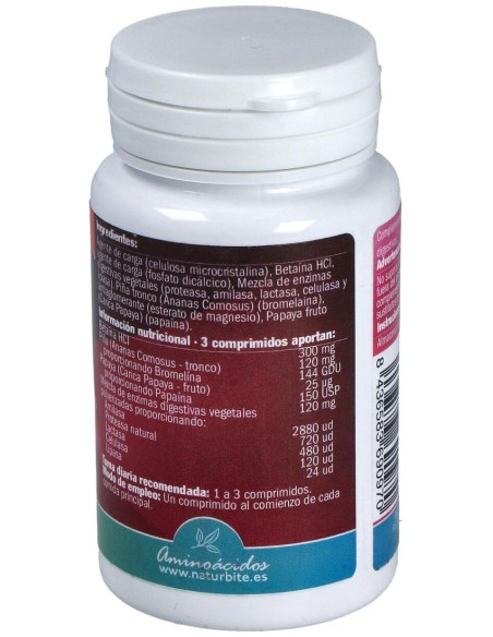 Naturbite Enzimas Digestivas 60Comp