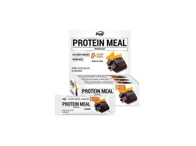 Protein Meal Barritas Chocolate Negro-Naranja 12U