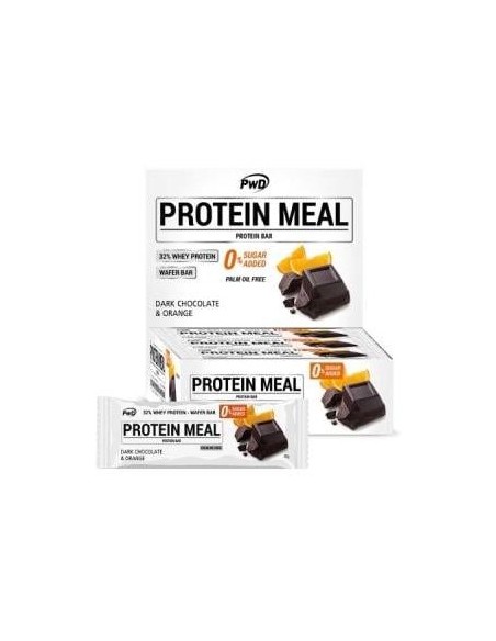 Protein Meal Barritas Chocolate Negro-Naranja 12U
