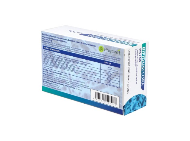 Bifidusflora Sin Fos 60Vcaps.