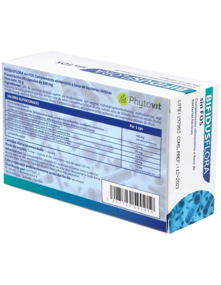 Bifidusflora Sin Fos 60Vcaps.