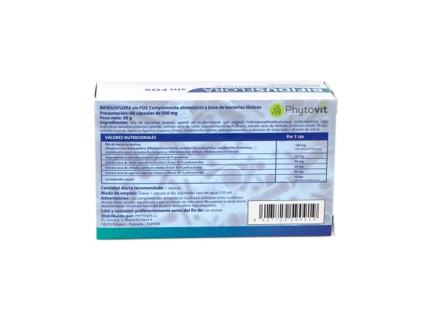 Bifidusflora Sin Fos 60Vcaps.