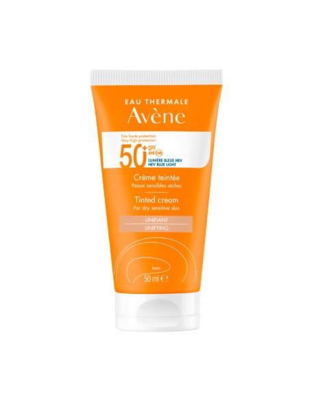 Avene Solar Cara Crema Con Color Unificadora SPF 50 50 ml