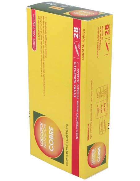Labcatal 4 Cobre Ampollas, 28 X 2 Ml