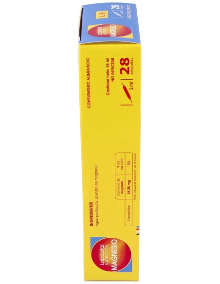 Labcatal 09 Magnesio Ampollas, 28 X 2 Ml