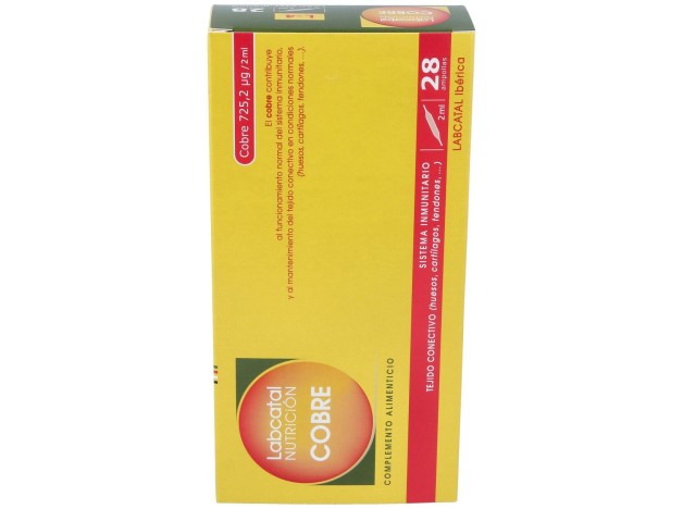 Labcatal 4 Cobre Ampollas, 28 X 2 Ml