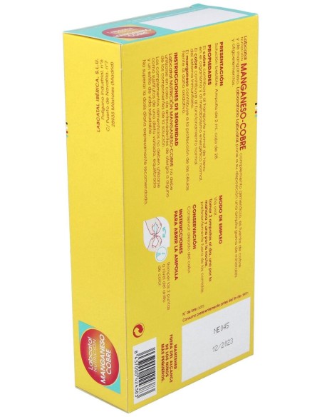 Labcatal Nutrición Manganeso-Cobre, 28 Ampollas