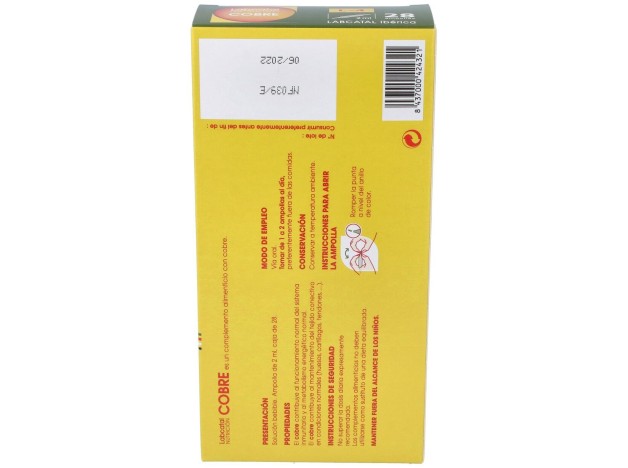 Labcatal 4 Cobre Ampollas, 28 X 2 Ml