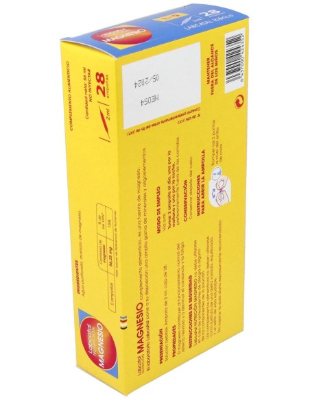 Labcatal 09 Magnesio Ampollas, 28 X 2 Ml