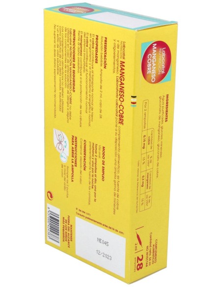 Labcatal Nutrición Manganeso-Cobre, 28 Ampollas