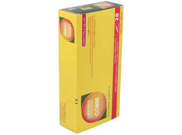 Labcatal 4 Cobre Ampollas, 28 X 2 Ml