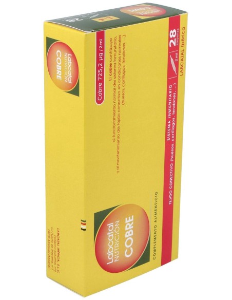 Labcatal 4 Cobre Ampollas, 28 X 2 Ml