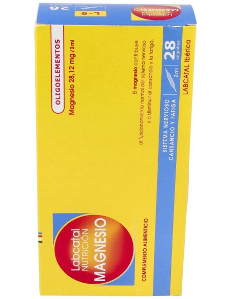 Labcatal 09 Magnesio Ampollas, 28 X 2 Ml