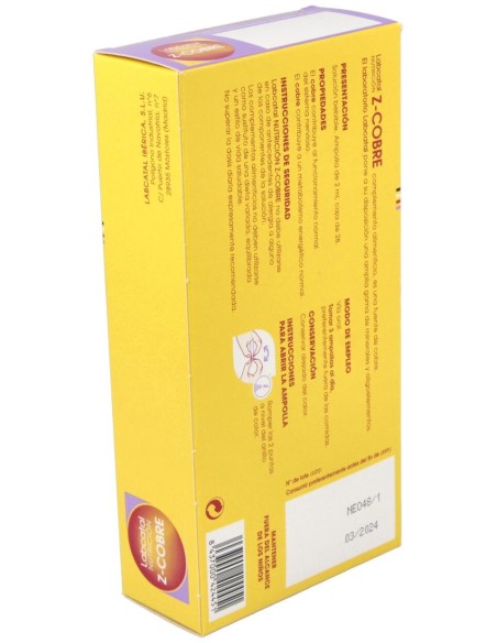 Labcatal Nutrición Zinc Cobre, 28 Ampollas X 2 Ml